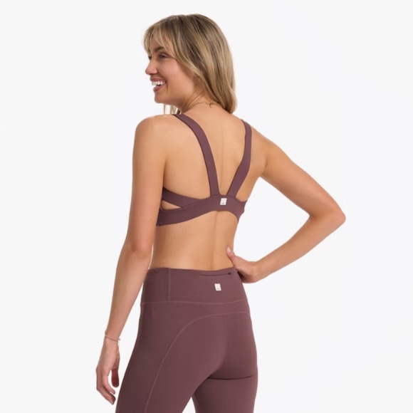 Vuori Stride Sports Bra in Chestnut - Picture 1 of 5